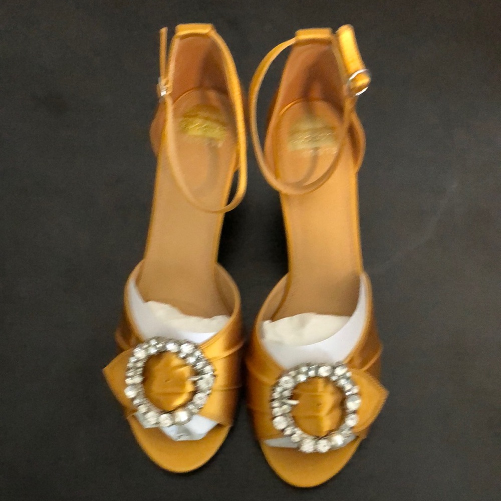 Eloquii Cless Goldenron Sz 11w heeled Sandals